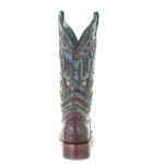 CORRAL LD BRWN/TURQ OSTRICH- A4059 - Image 3