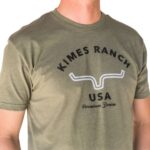 KIMES RANCH MN ARCH MILITARY GREEN TEE - Image 2