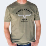 KIMES RANCH MN ARCH MILITARY GREEN TEE