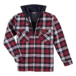 WRANGLER RIGGS FLANNEL HOODED JCKT RD/BLK- 112317242