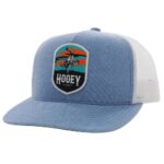 HOOEY CHEYENNE BLUE WHITE SNAPBACK HAT-2244TBLWH