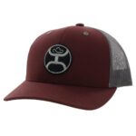 HOOEY PRIMO HAT MAROON GREY-2246TMAHY