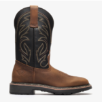 BONANZA RANCHER GRIT BLACK CRAZY BROWN STEEL TOE BAT172