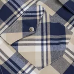 CAMISA RODEO FLANNEL MN LS SHIRT FLS300 BEIGE 307 - Image 4