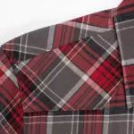 CAMISA RODEO FLANNEL MN LS SHIRT FLS300-310 GRAY RED - Image 4