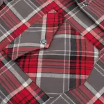 CAMISA RODEO FLANNEL MN LS SHIRT FLS300-310 GRAY RED - Image 5
