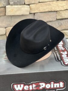 WEST POINT 6X MILANO BLACK FELT HAT