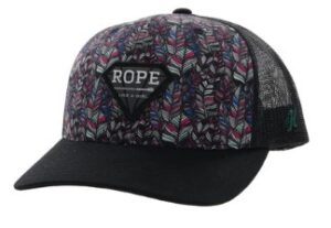HOOEY RLAG PINK/BLUE FEATHER PATTERN CAPCAP2249TTLBK