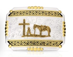 Southwest Origins Buckle with Christian Cowboy 52910 731