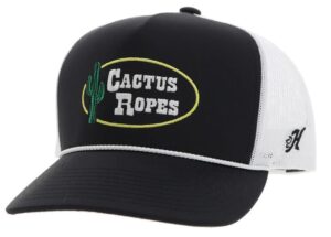 HOOEY CACTUS ROPES BLK/WHITE CR106