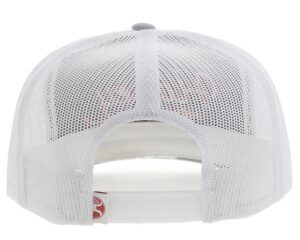 HOOEY GREY/WHITE W ORANGE STITCHING CAP 2460TGYWH - Image 2