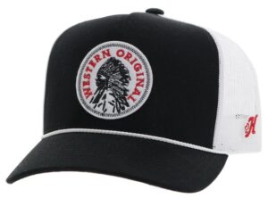 HOOEY QUANAH BLK/WHITE CAP 2426TBKWH