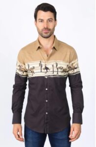 PLATINI RODEO PANORAMIC PRINT SHIRT AZL9940
