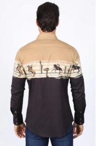 PLATINI RODEO PANORAMIC PRINT SHIRT AZL9940 - Image 2