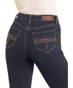 ROCK & ROLL BOOT STITCH EMB HIGH RISE JEAN BW4HD04764 - Image 3