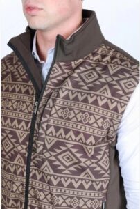 PLATINI AZTEC SOFTSHELL CC VEST BROWN SSV9593 - Image 3