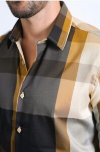 PLATINI LS CHECKERED BLACK BEIGE LS CHL10332 - Image 3