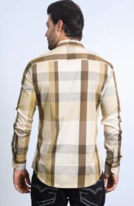 PLATINI CHECKERED BEIGE/BROWN CHL10333 - Image 2