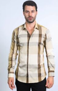 PLATINI CHECKERED BEIGE/BROWN CHL10333