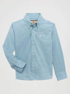 WRANGLER CLASSIC BOYS TURQUOISE PRINT 112356521
