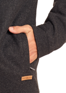 POWDER RIVER BLK HEATHER WOOL COAT DM92C04052 - Image 2