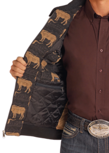 POWDER RIVER JACQUARD WOOL BOMBER DM92C04057 - Image 3