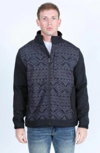 PLATINI AZTEC SOFTSHELL CC JACKET BLACK SSJ9594