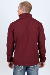 PLATINI AZTEC SOFTSHELL JACKET BURGUNDY SSJ9478 - Image 4