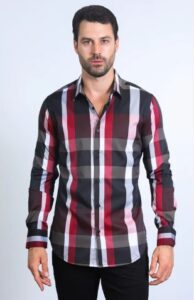 PLATINI CHECKERED BLACK/RED CHL10335