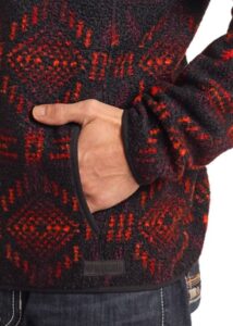 ROCK & ROLL PRINTED BERBER AZTEC PULLOVER BM91C05552 - Image 2