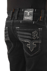 ROCK REVIVAL MEN JUSTINN RP3906J203S BLACK JEAN - Image 2