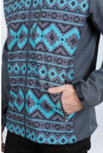 PLATINI AZTEC SOFTSHELL CC JACKET BLACK SSJ9477 - Image 3