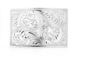MONTANA SILVERSMITH SIMPLE CLASSIC SQUARE BELT BUCKLE 21000