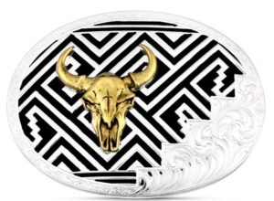 MONTANA DESERT TWILIGHT W SKULL BELT BUCKLE 532001015