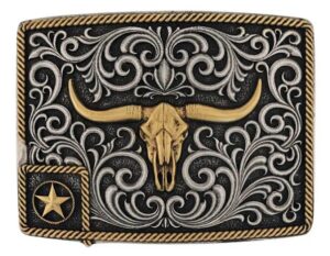 MONTANA LONESTAR LONGHORN ATTITUDE BUCKLE A984P