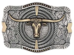 MONTANA ROPIN' READY LONGHORN ATTITUDE BUCKLE A930