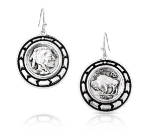 MONTANA SILVERSMITH BUFFALO PLAINS EARRINGS- ER5974 - Image 2