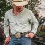 MONTANA Class Act Two Tone Belt Buckle with Longhorn 53510767H - Image 2
