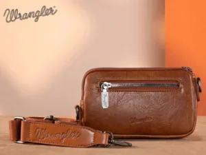 WRANGLER SOUTHWESTERN KNITTED MINI CROSSBODY/WALLET BROWN WG1741833BR - Image 2