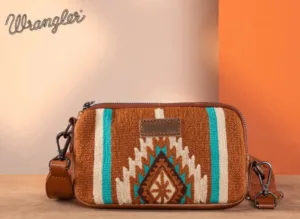 WRANGLER SOUTHWESTERN KNITTED MINI CROSSBODY/WALLET BROWN WG1741833BR
