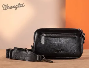 WRANGLER SOUTHWESTERN KNITTED MINI CROSSBODY/WALLET BROWN WG1741833BK - Image 2