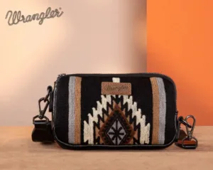 WRANGLER SOUTHWESTERN KNITTED MINI CROSSBODY/WALLET BROWN WG1741833BK