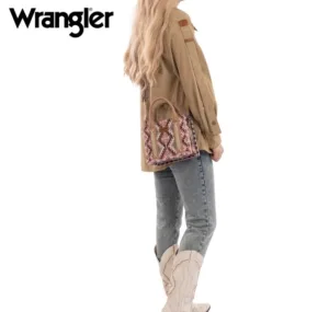 WRANGLER SOUTHWESTERN PATTERN DUAL SIDED PRINT MINI CROSSBODY PINK WG22138866SDPK - Image 2