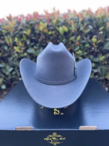 LARRY MEN HAT GRANITE 50X WOOL SINALOA WITH FEATHER