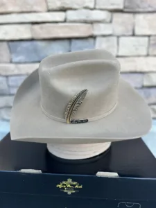 LARRY MEN HATS PECAN 50X WOOL TEXAS WITH FEATHER - Image 2