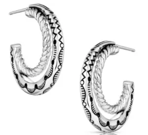 MONTANA SILVERSMITH ENCHANTED SOUL HOOP EARRINGS ER6105