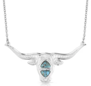 MONTANA SILVERSMITH LONGHORN TUR NECKLACE NC5765
