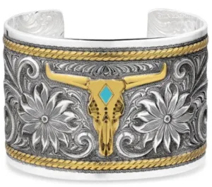 MONTANA SILVERSMITH MEADOW MAJESTY CUFF BRACELET BC1626RTG
