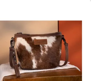 WRANGLER COWHIDE CROSSBOYDY COFFEE WG1691812CF