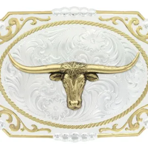 MONTANA SILVERSMITH COWBOY LONGHORN BUCKLE 25815767